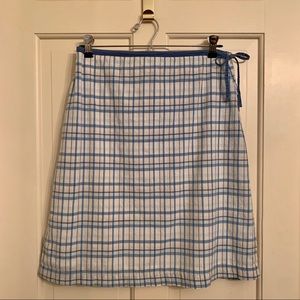 Plaid, cotton, fully lined, summer skirt!